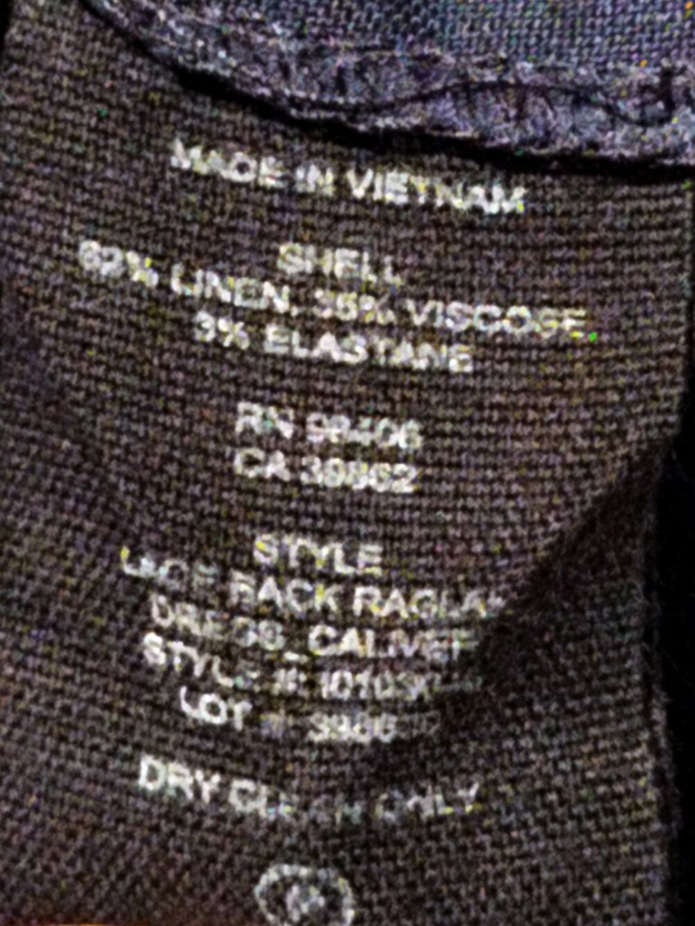 THEORY Keshelle Lace Back Raglan Dress Caliver Linen Crunch Wash Navy Blue Sz 8 - Picture 7 of 8